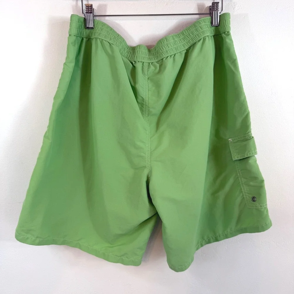 Polo Ralph Lauren Swim Trunks Green Cargo Mesh Lined Beach Summer Board Shorts L